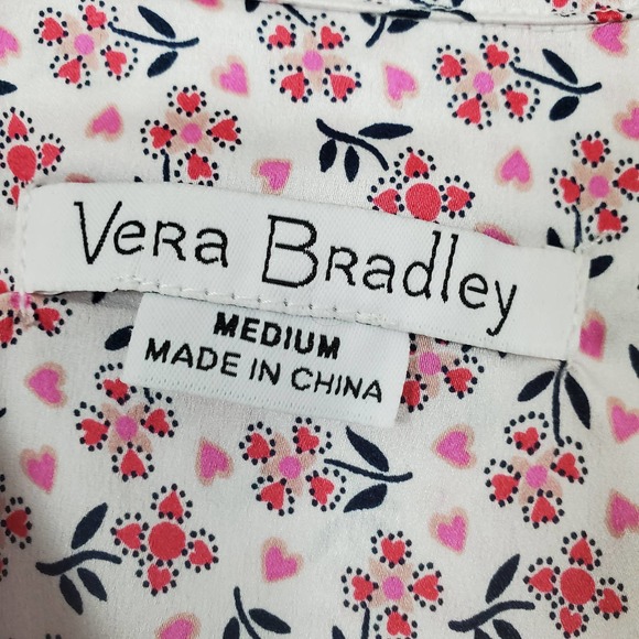 Vera Bradley NWT piped flute pajama top M - Picture 2 of 6